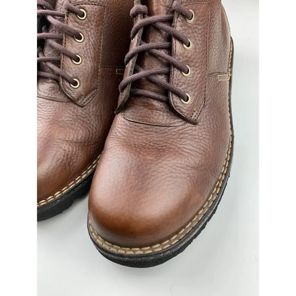 Ducks Unlimited by HS Trask Boots Mid Top Brown Leather Lace Up Men's 13
